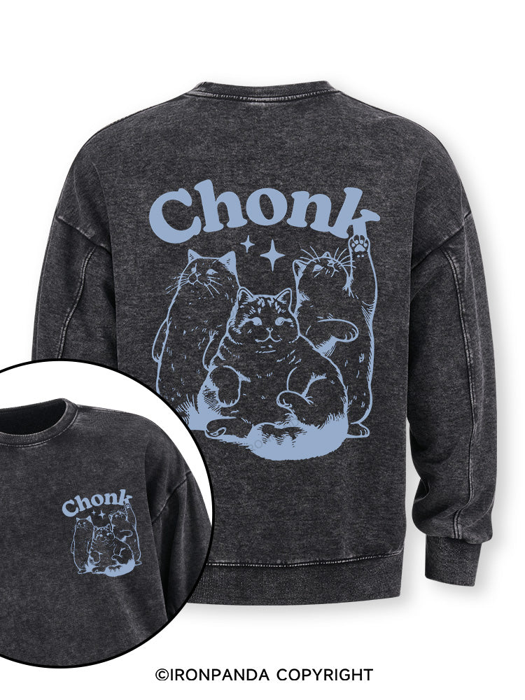 chonk Double-Sided Printed Washed Sweatshirt