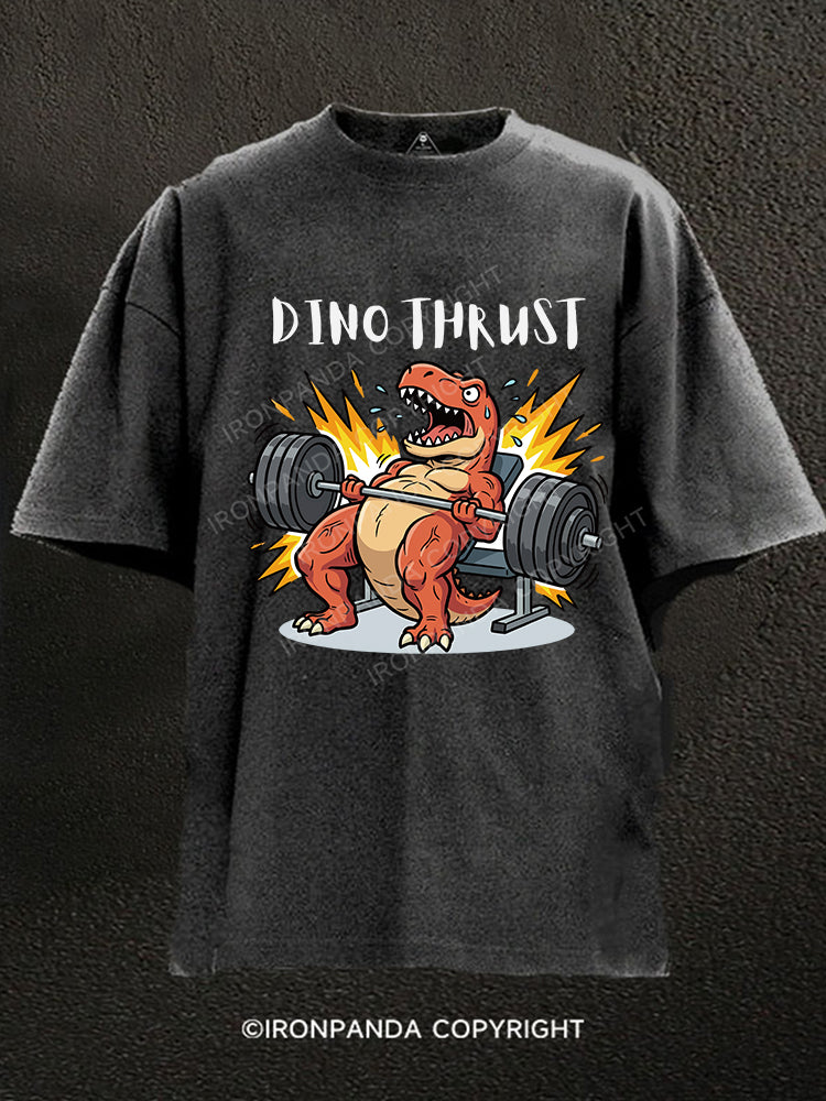 DINO THRUST Washed Gym Shirt