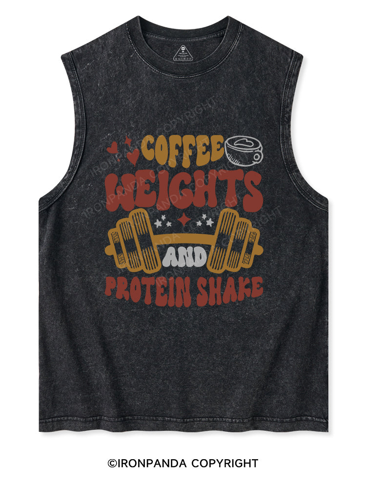 Coffee Weight and Protein Shake Washed Tank