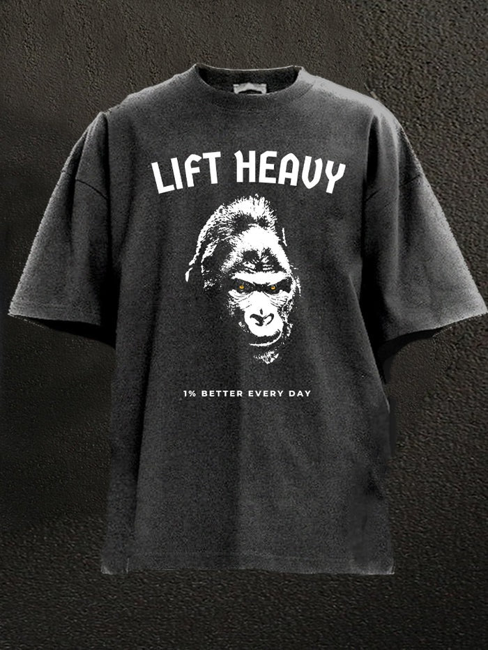 Lift Heavy Gorilla By Designer Manta Ray