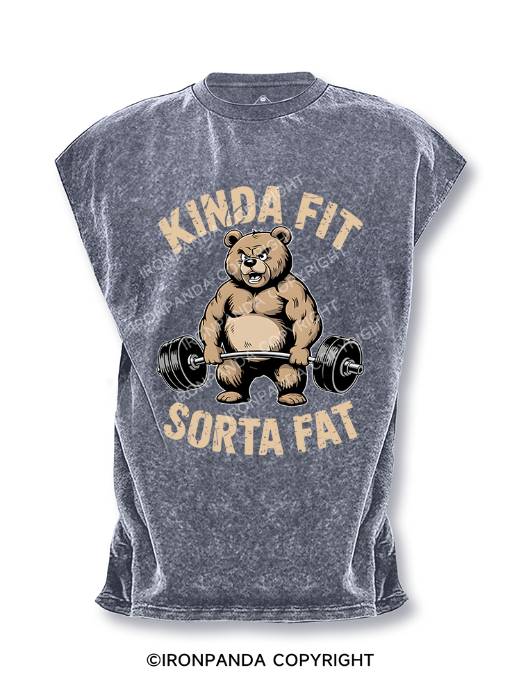 KINDA FIT SORTA FAT  Cut Off Tank