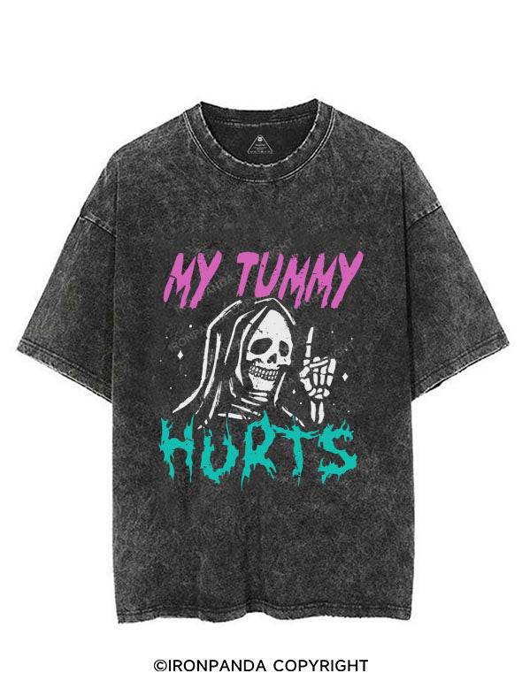 MY TUMMY HURTS VINTAGE GYM SHIRT