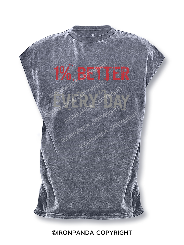 1% Better Every Day Cut Off Tank
