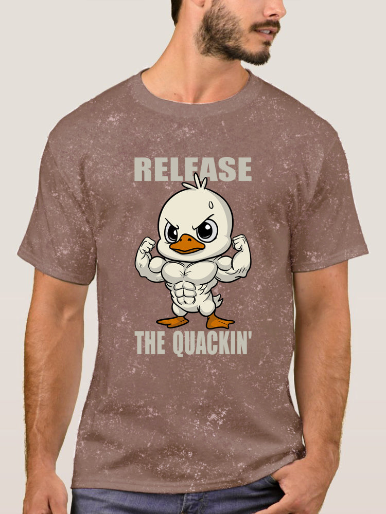 Release The Quackin Washed Gym Shirt
