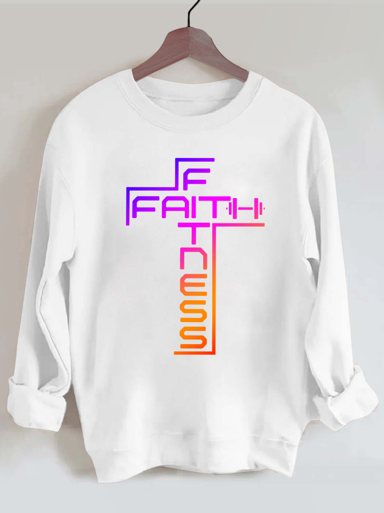 Faith and Fitness Gym Sweatshirt