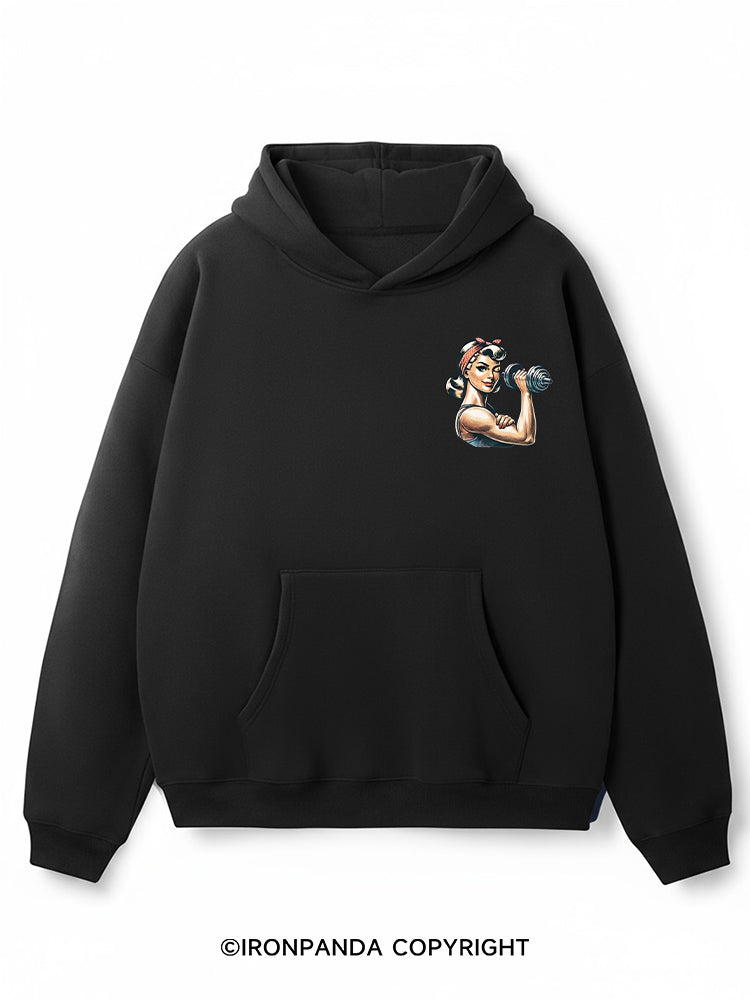 When Nothing Goes Right Go Lift Premium Fleece Gym Hoodie