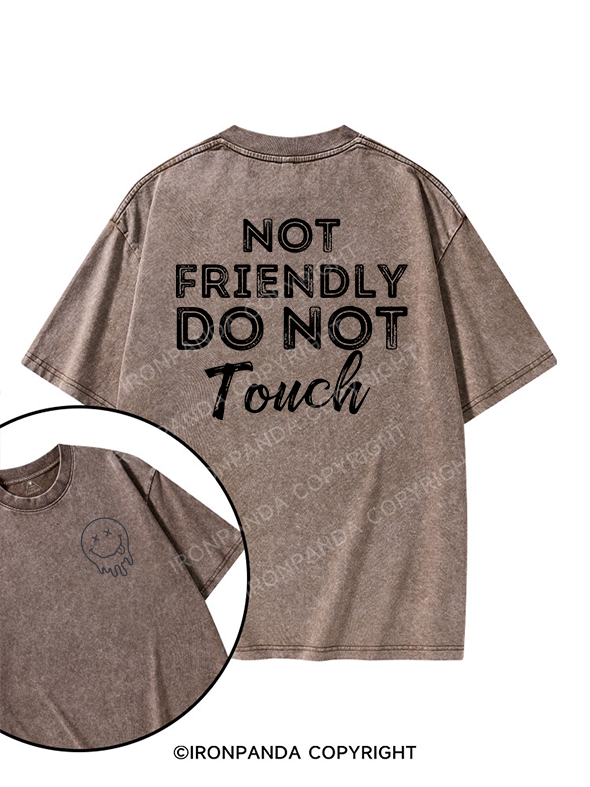 Not friendly, do not touch printed Gym Shirt