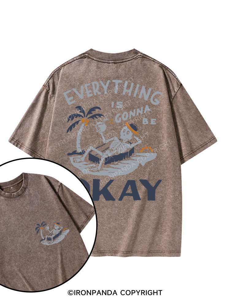EVERYTHING IS GONNA BE OKAY printed Gym Shirt