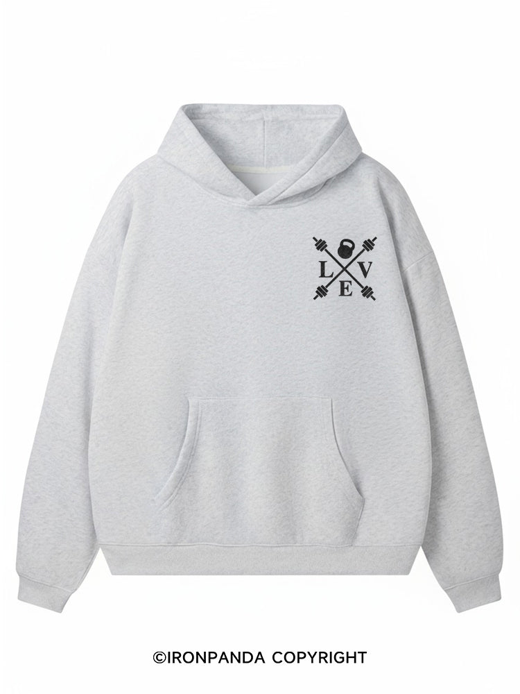 Weightlifting Love Premium Fleece Gym Hoodie