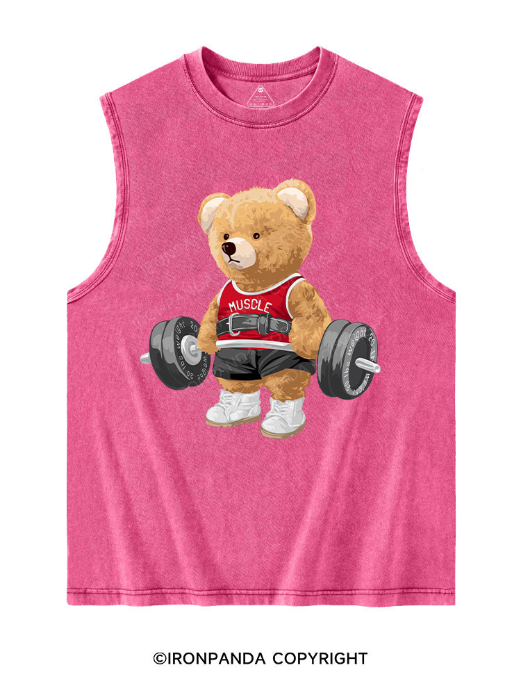 EXERCISE BEAR Washed Tank
