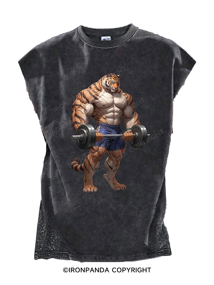 tiger weightlifting Cut Off Tank