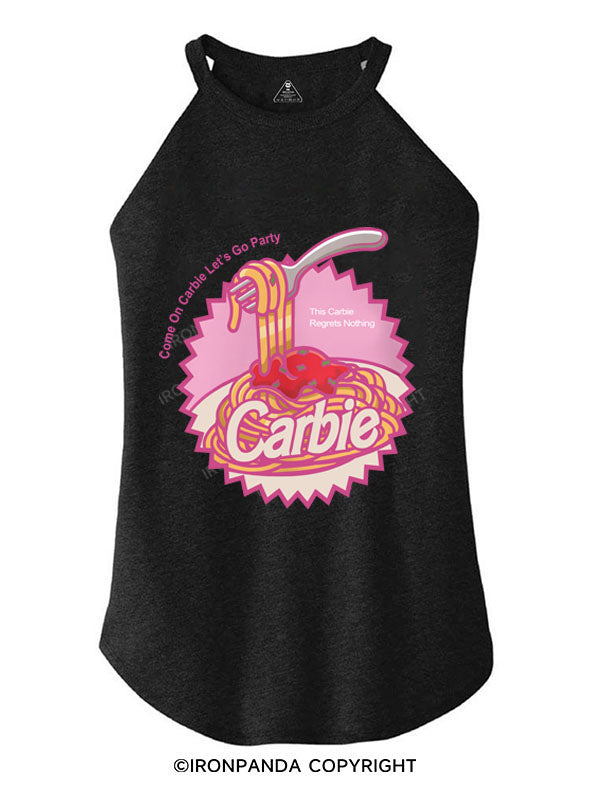 Carbie I Love Carbs Bread Pasta Pizza  TRI ROCKER COTTON TANK