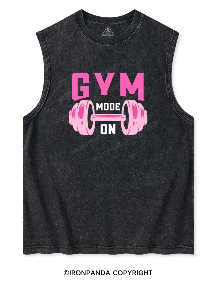 GYM MODE ON Washed Tank