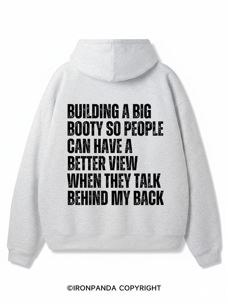 Building a Big Booty Premium Fleece Gym Hoodie