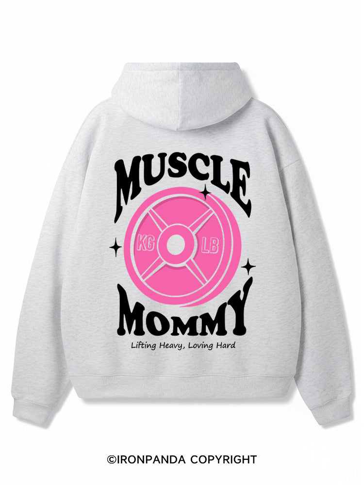 Muscle Mom Premium Fleece Gym Hoodie