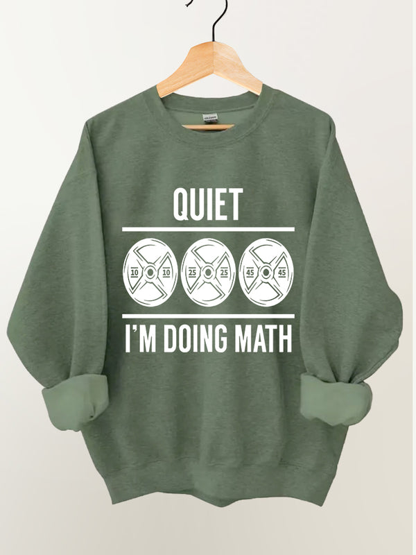 I'm Doing Math Vintage Gym Sweatshirt
