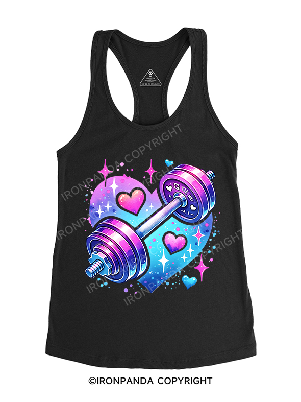 STRENGTH IN SPARKLES Gym Racerback Tank