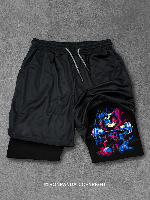 LIFT HEAVY PET CAT Performance Training Shorts