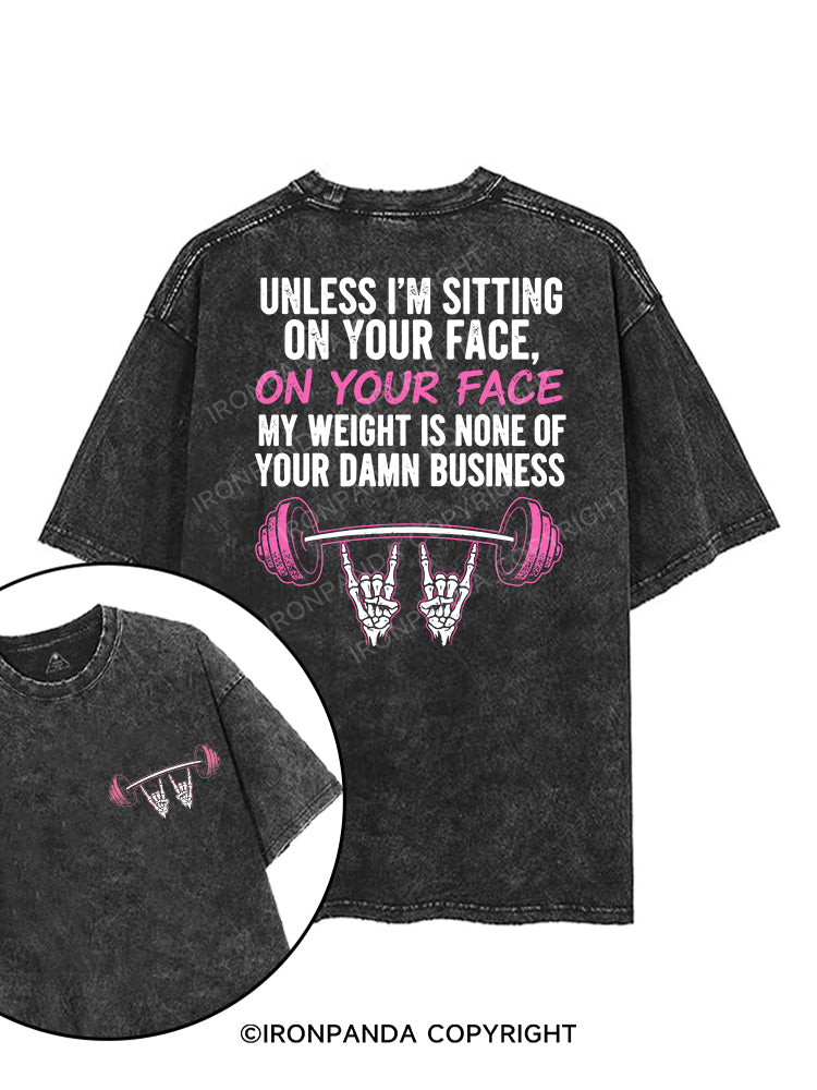 Unless I’m sitting on your face printed Gym Shirt