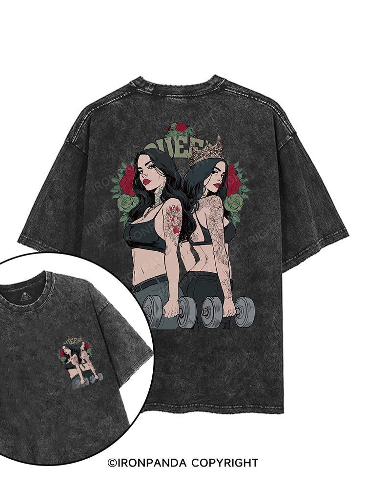 Fitness Queen printed Gym Shirt