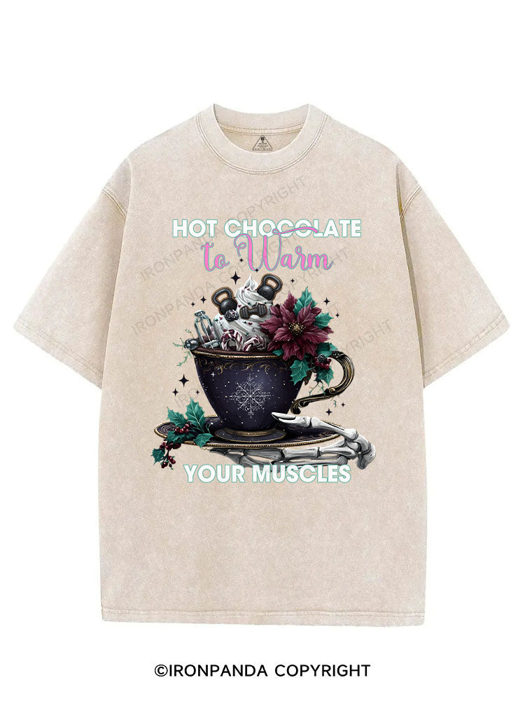 HOT CHOCOLATE YOUR MUSCLES VINTAGE GYM SHIRT