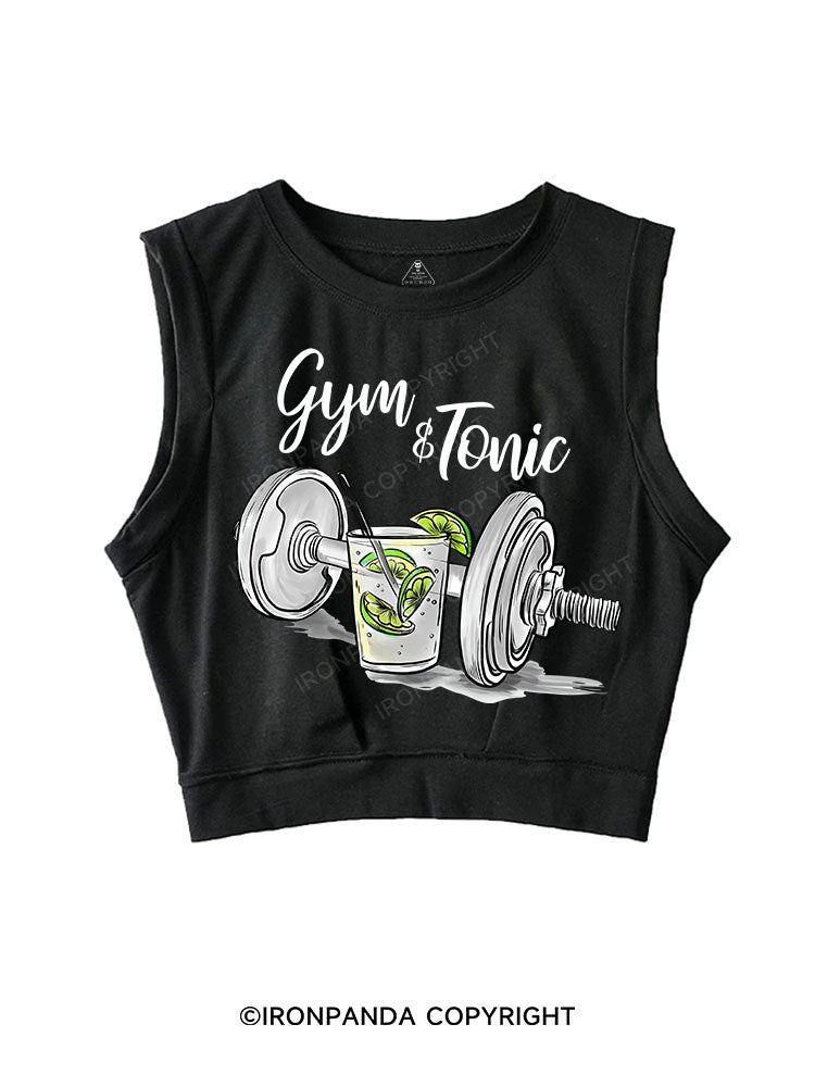 GYM & TONIC SLEEVELESS CROP TOPS