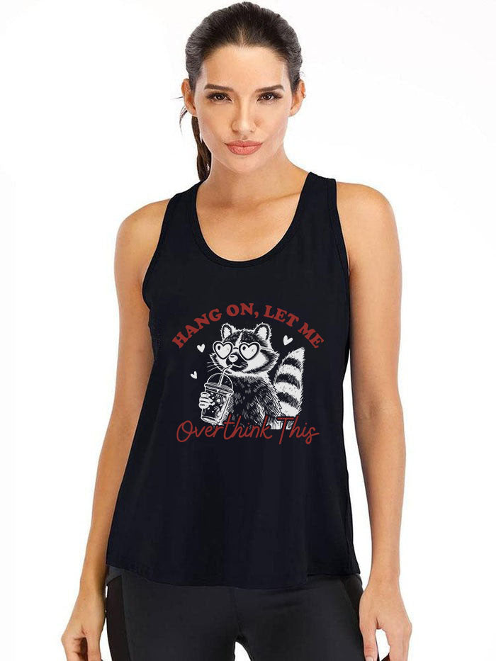 HANG ON, LET ME OVERTHINK THIS Cotton Gym Tank