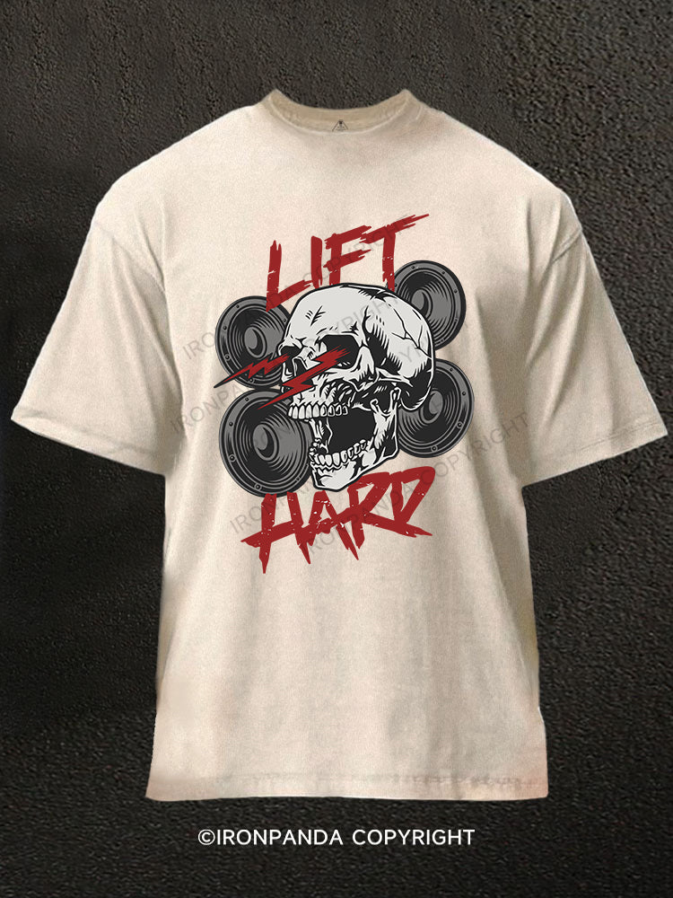 LIFT HARD Washed Gym Shirt