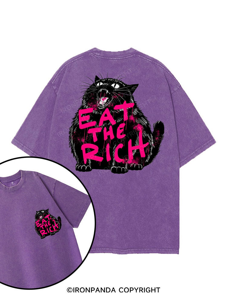 Eat The Rich printed Gym Shirt