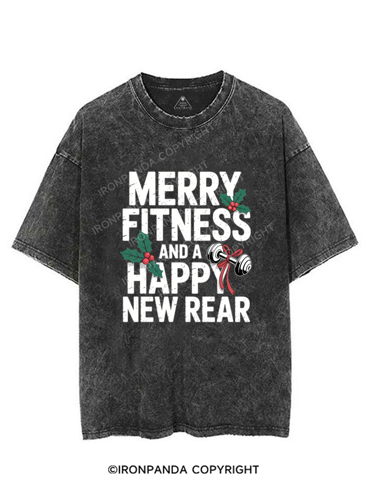 MERRY FITNESS AND A HAPPY NEW REAR SESSION VINTAGE GYM SHIRT