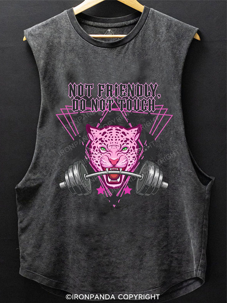 Not friendly, do not touch SCOOP BOTTOM COTTON TANK