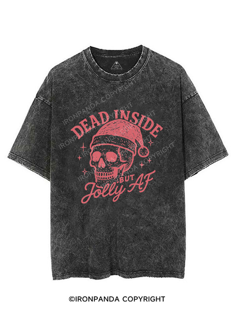 DEAD INSIDE BUT JOLLY AF VINTAGE GYM SHIRT