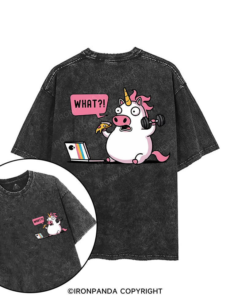 What  Unicorn printed Gym Shirt
