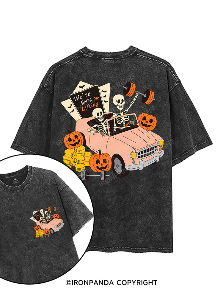 We’re Going Lifting printed Gym Shirt