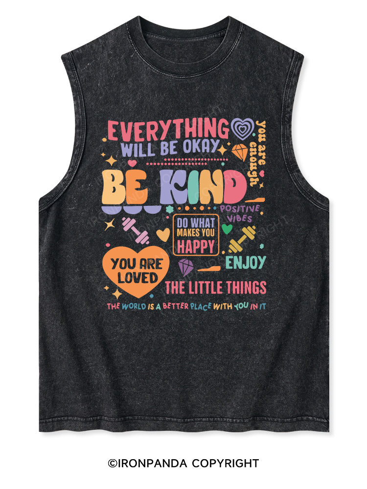 THE WORLD IS A BETTER PLACE WITH YOU IN IT Washed Tank