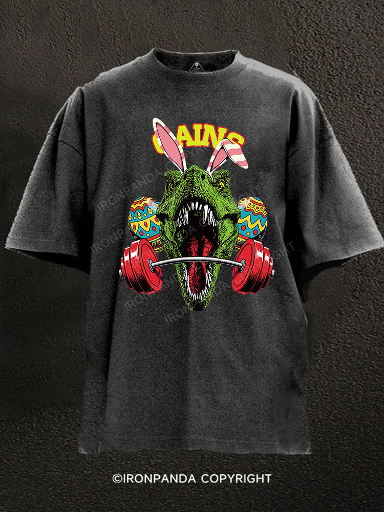 GAINS Washed Gym Shirt