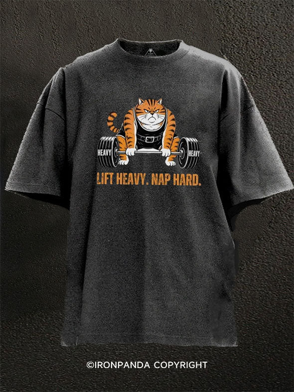 Lift Heavy Nap Hard Washed Gym Shirt