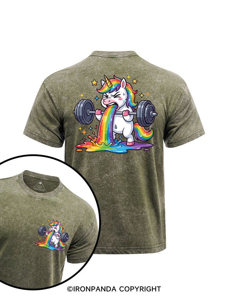 Powercorn printed Washed Gym Shirt