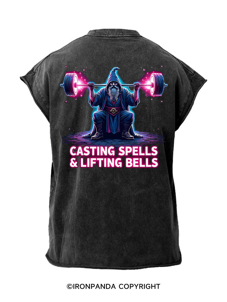 Casting Spells & Lifting Bells Back Printed Cut Off Tank