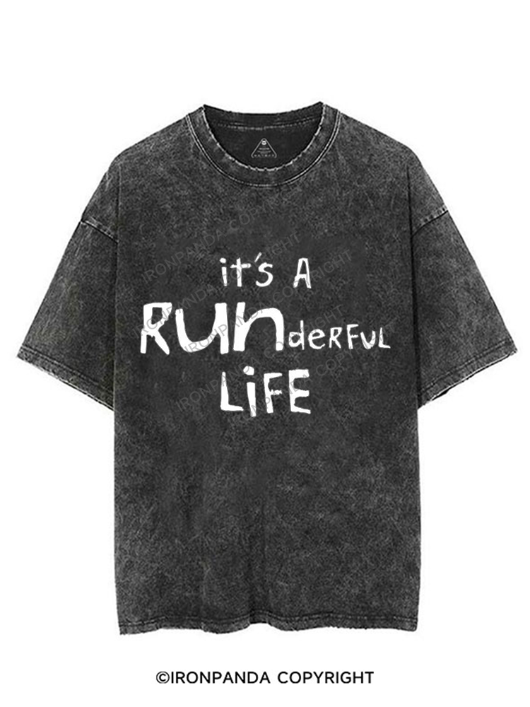 it's a runderful life VINTAGE GYM SHIRT