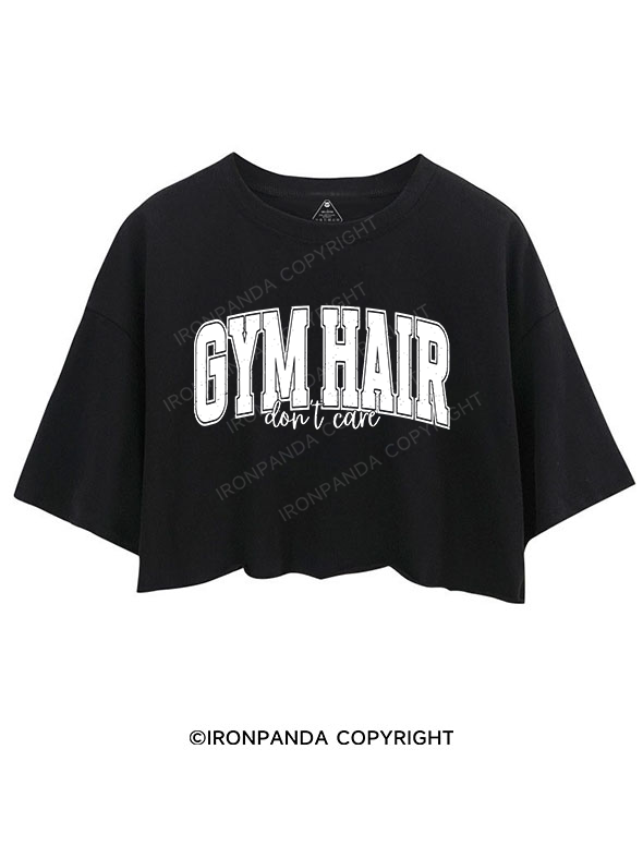 GYM HAIR, don't care CROP TOPS