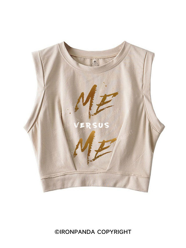 ME and me Sleeveless Crop Tops