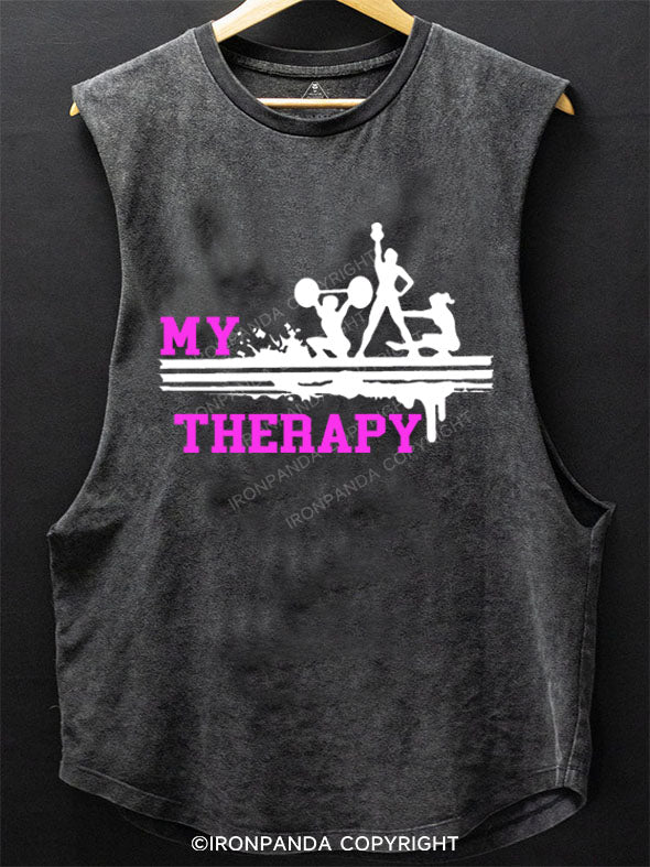 My Therapy Scoop Bottom Cotton Tank