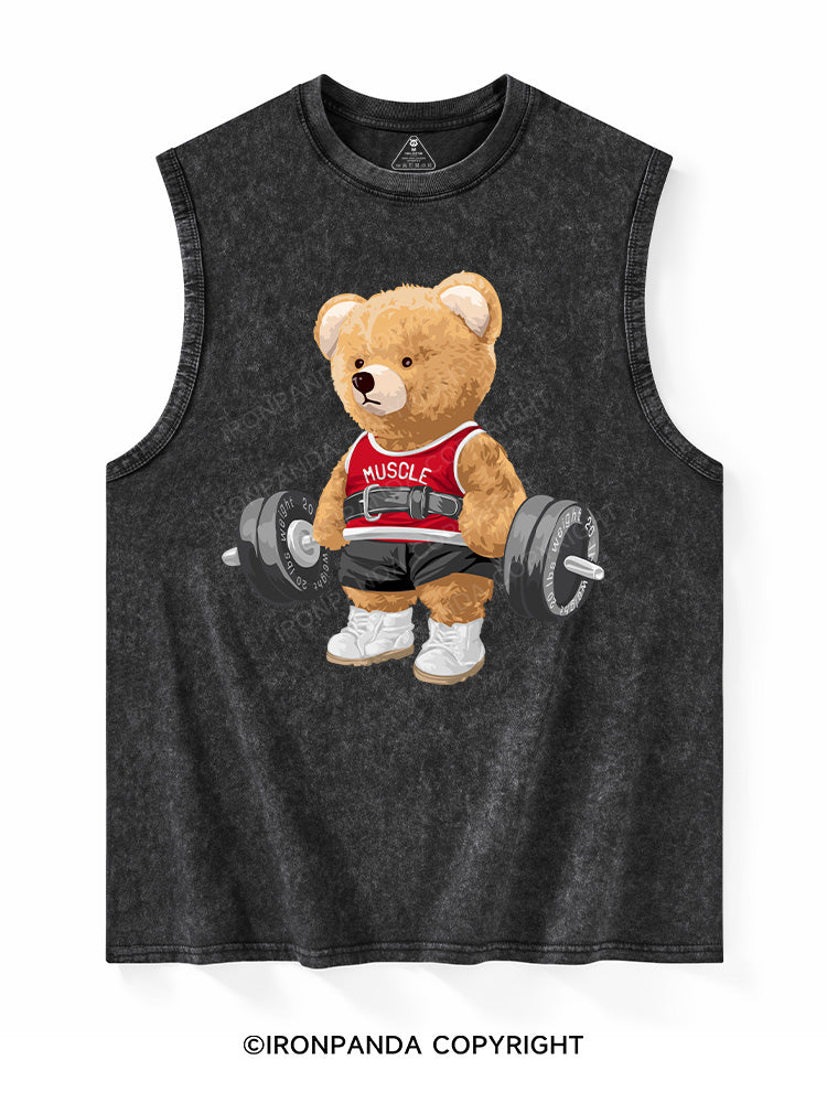 EXERCISE BEAR Washed Tank