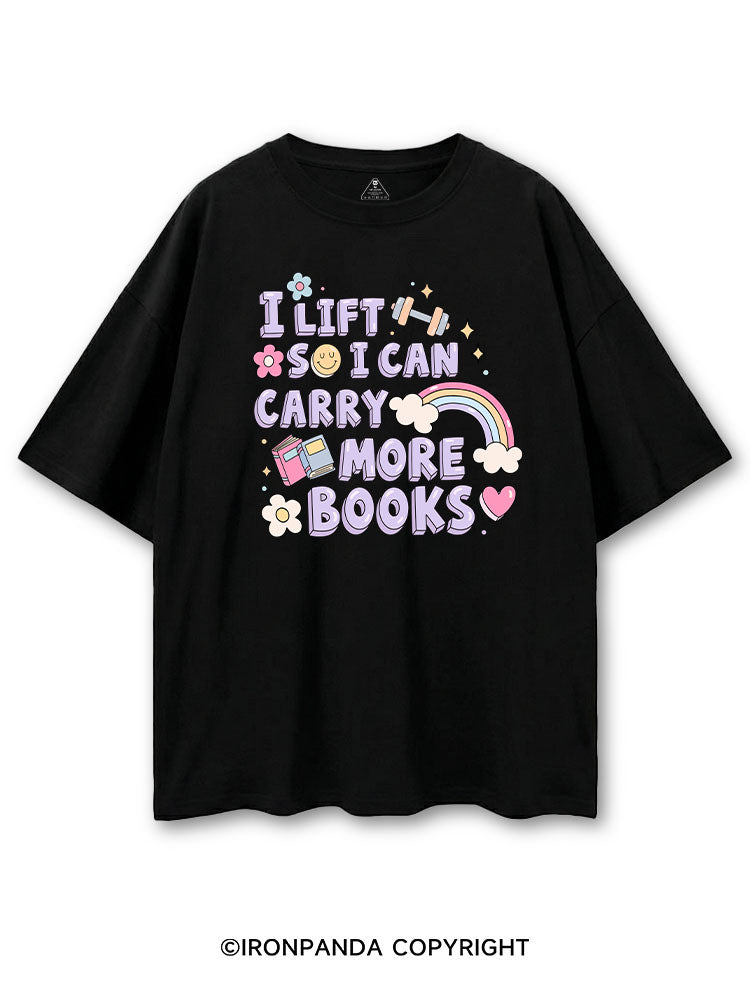 I LIFT SO I CAN CARRY MORE BOOKS COTTON PUMP COVER