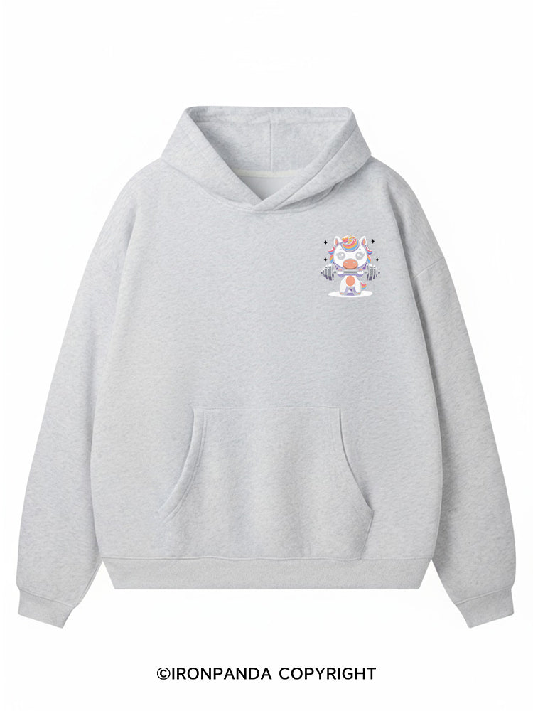 Installing Muscles Please Wait Premium Fleece Gym Hoodie