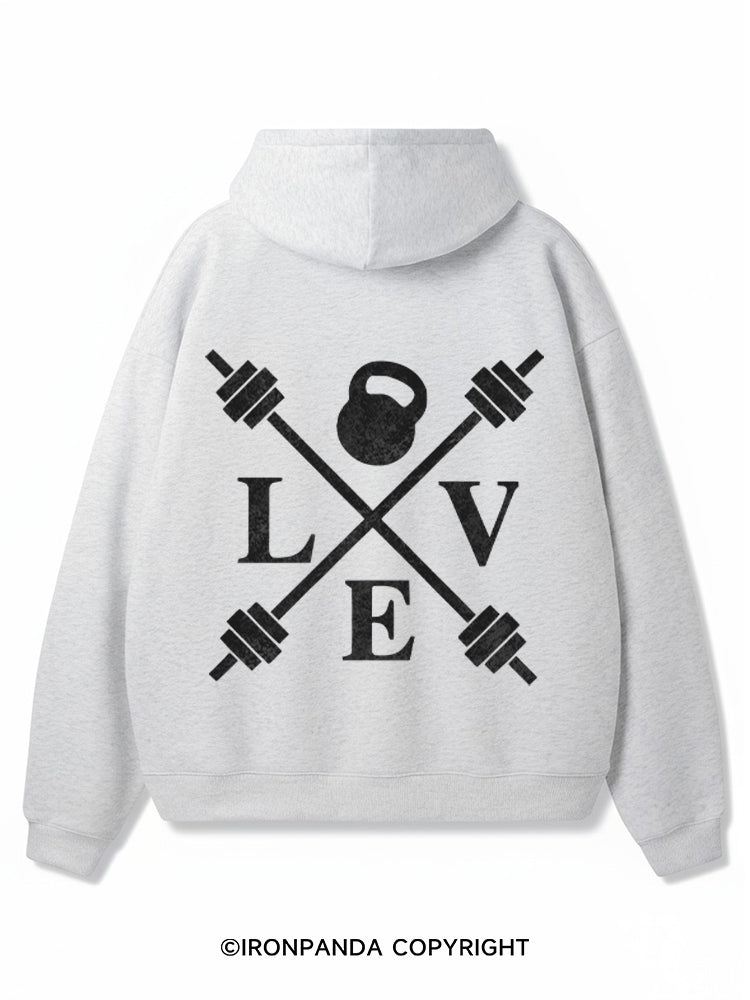 Weightlifting Love Premium Fleece Gym Hoodie