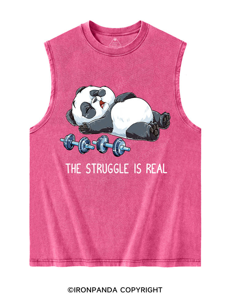 THE STRUGGLE IS REAL Washed Tank