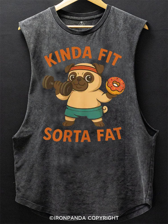 Workout Pug Scoop Bottom Cotton Tank