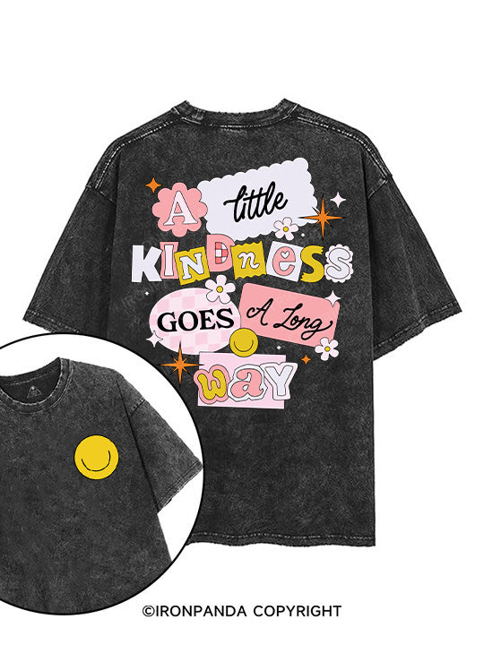 A little kindness goes a long way printed Gym Shirt